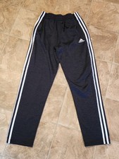 Boys Adidas Gray Athletic Pants Size L 14/16