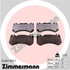 ZIMMERMANN 24681.966.1 Brake Pad Set, disc brake for MERCEDES-BENZ