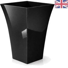 Large Milano Tall Planter - Durable Glossy Square Plastic Pot for Garden & Home