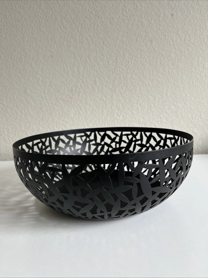 ¡Cactus Alessi! Frutero Cuenco Negro 11,5 pulgadas Diámetro Italia Foto 4 de 4