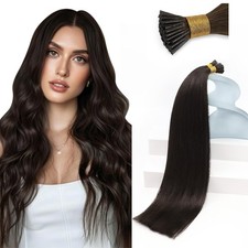 Sunny I-TIP 22in #2 Dark Brown Hair Extensions - I-TIP_2_22_50G3