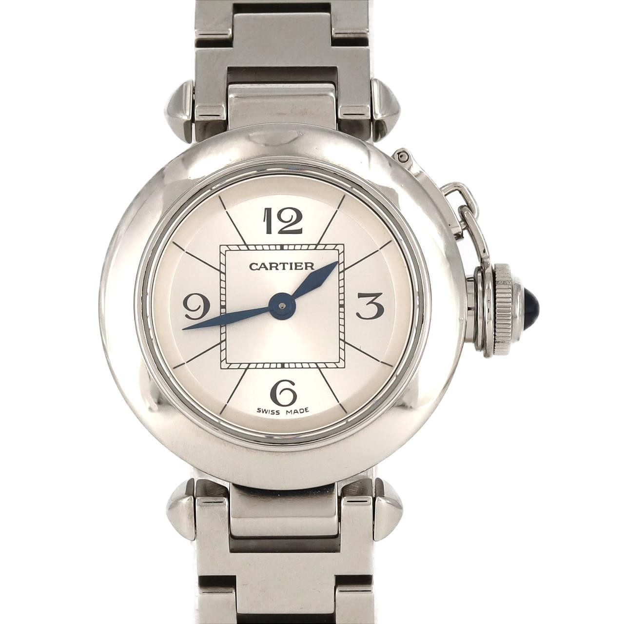 Authentic Cartier Miss Pasha W3140007 Stainless Steel Quartz Watch Ref 2700040785438