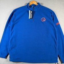 Boise State Broncos Fleece 1/4 Zip Pullover Large ProEdge Mens Blue NCAA College