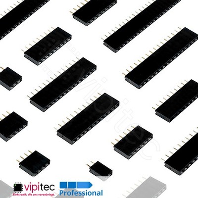 THT Buchsenleiste 2.54mm vergoldet weiblich Socket Pin Header Arduino-kompatibel