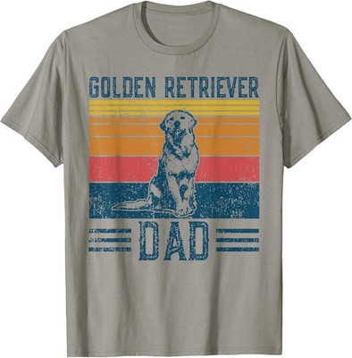 Dog Golden Dad - Vintage Golden Retriever Dad T-Shirt Gift Full Size