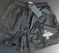 ALPHALETE WOMEN'S SIGNATURE MESH SHORT - BLACK/SAGE - LARGE