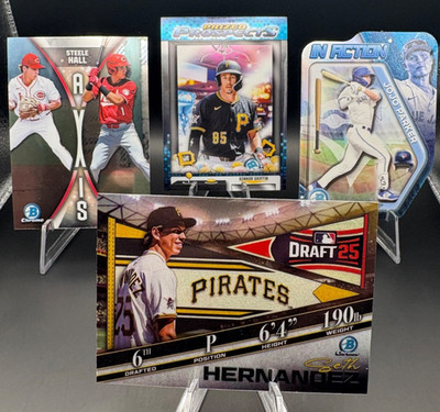2025 Bowman Draft INSERT /IN ACTION/PRIZED PROSPECTS/AXIS/DRAFT NIGHT - YOU PICK