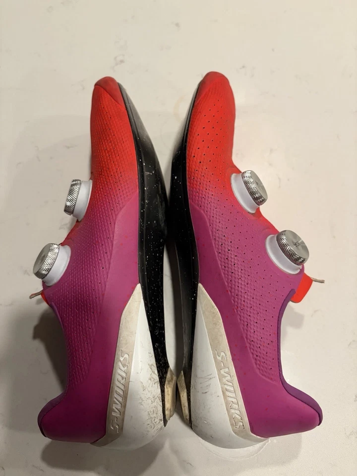Zapatos de ciclismo de carretera Specialized S-Works Torch - Talla 44,5 - Rojo ardiente Foto 3 de 4