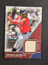 2025 Topps Series 1 Ronald Acuña Jr MLM-RA GAME USED BAT RELIC Braves SP