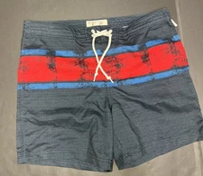 Original Penguin by Munsingwear Swim Trunk Board Shorts Block Men's Size US 33