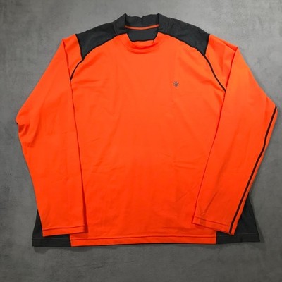 Coolibar Shirt Mens 2XL XXL Orange Sun Protection Long Sleeve Performance UPF 50