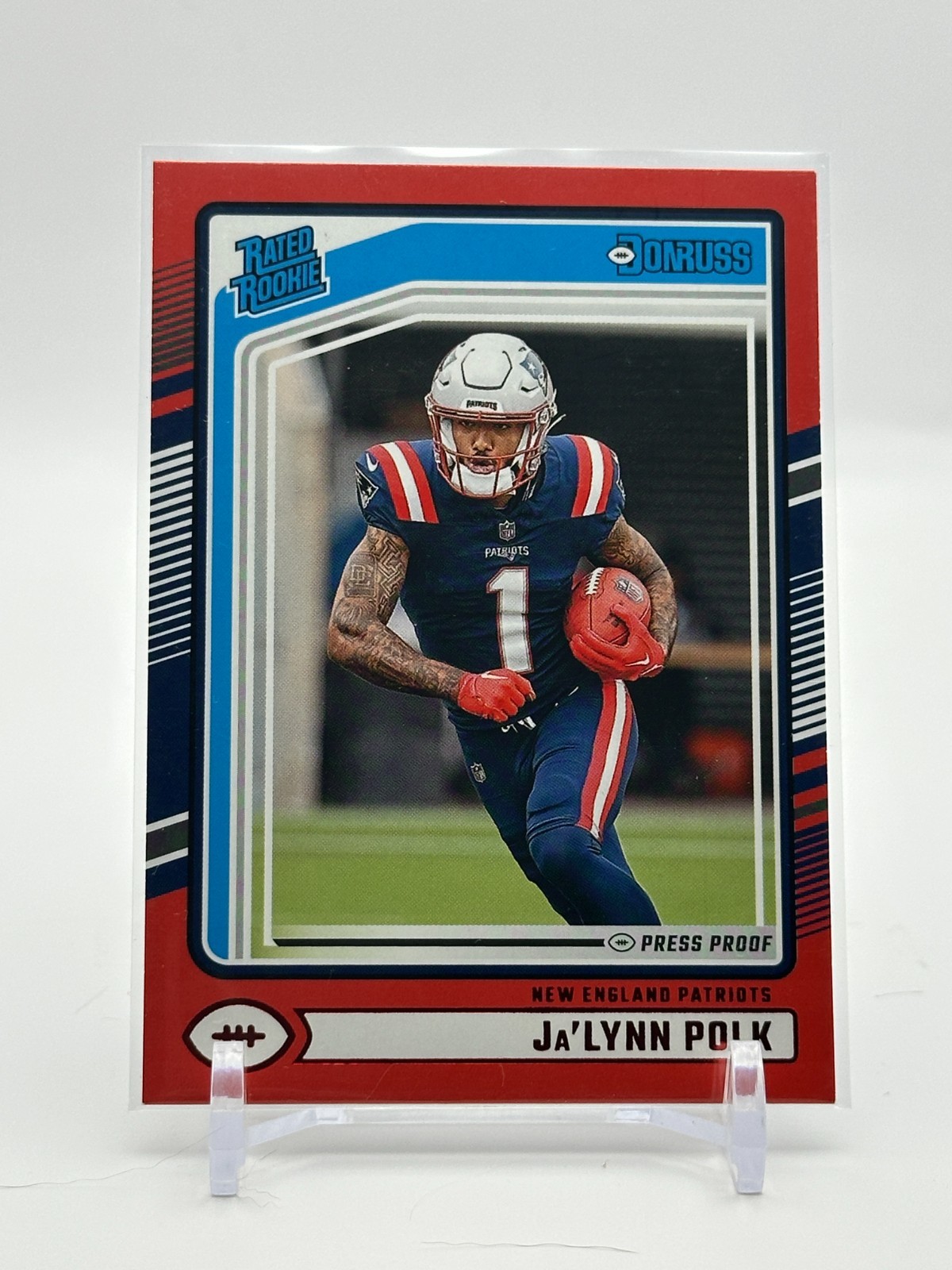 Ja’LYNN POLK RC 2024 Donruss Red Press Proof #373 ROOKIE PARALLEL