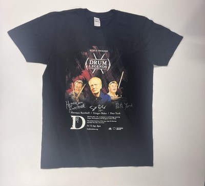 Ginger Baker Scorpions Unterzeichnet Bluse Pete York Herman Rarebell