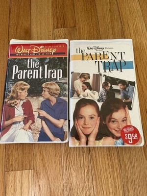 Walt Disney Home Video The Parent Trap VHS 2-Tape Lot 1961/1998 NTSC G