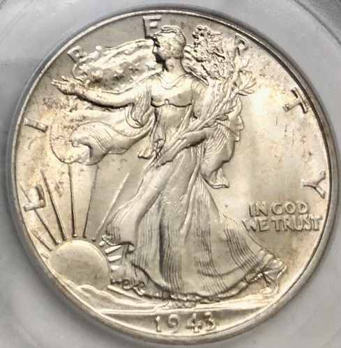 1943-P Walking Liberty Half Dollar PCGS MS 66 - Picture 3 of 4