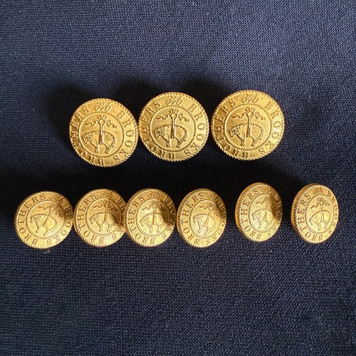 Brooks Brothers 346 Blazer Replacement Buttons Golden Fleece Sheep Complete Set - Picture 4 of 12