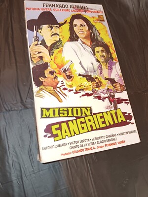 Mision Sangriento Vhs Pelicula Mexicana Cine Mexicano