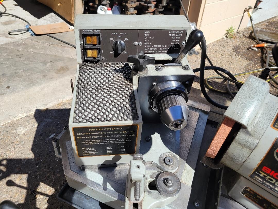 SIOUX 2001 VALVE GRINDER NT SUNNEN, KWIK WAY, ROTTLER, VAN NORMAN