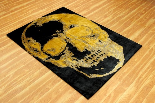 Hand-Tufted Natural Silk Carpet Handmade Modern Area Rug Home Décor Living Room - Picture 3 of 5