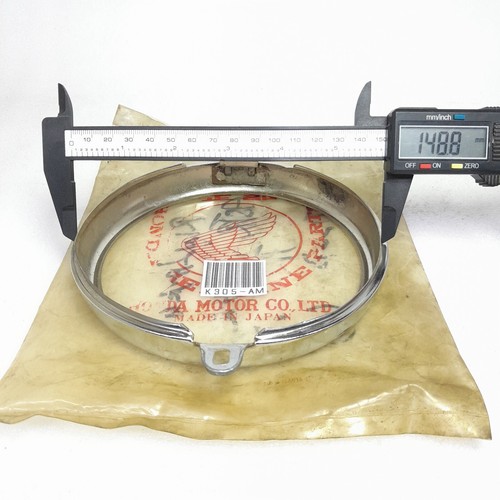 Honda CB100 CB125 S110 S90Z XL100 CL100 HeadLight Rim NOS #1 - Picture 10 of 12