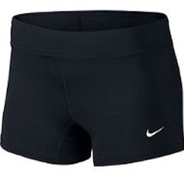 Womens NIKE PRO Volleyball/Dance/Run/Wrkout Athletic Shorts black Large L USCG ! | eBay