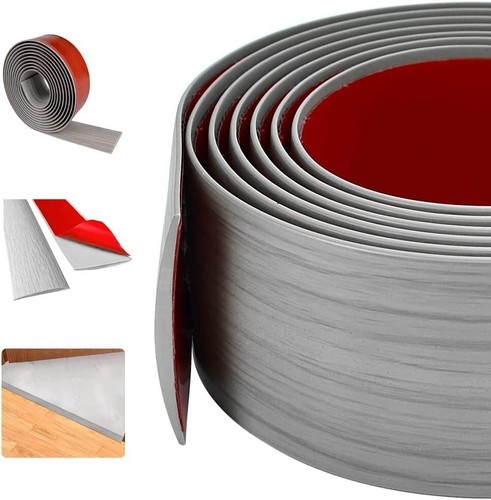 Floor Transition Strip Cover Strips Self Adhesive 5cm, 10Ft, Gray - 第 1/7 張圖片