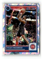 2023-24 NBA Hoops Premium Stock - Ice Prizm #133 Tosan Evbuomwan (RC)