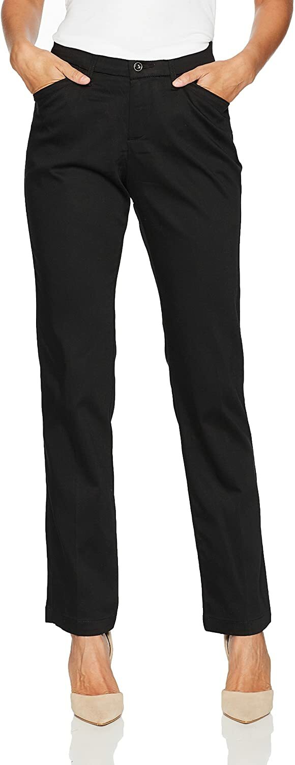 lee women's flex motion regular fit straight leg pant