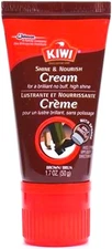 BROWN Color SHINE and NOURISH Boot & Shoe CREAM Polish for Leather  KIWI 111-013