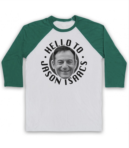 Hello to Jason Isaacs Kermode & Mayo Wittertainment 3/4 Sleeve Baseball Tee - Picture 11 of 12