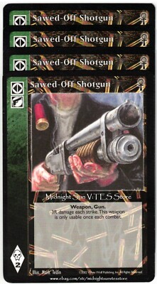 Sawed-Off Shotgun x4 Camarilla Edition V:TES VTES Vampire CCG