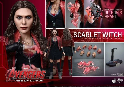 Hot Toys MMS301 Vengadores Era de Ultrón Bruja Escarlata Elizabeth Wanda AOU