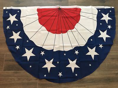 BUNTING STARS AND STRIPES FLAG RED WHITE BLUE INDOOR OUTDOOR BANNER 3'X5' USA