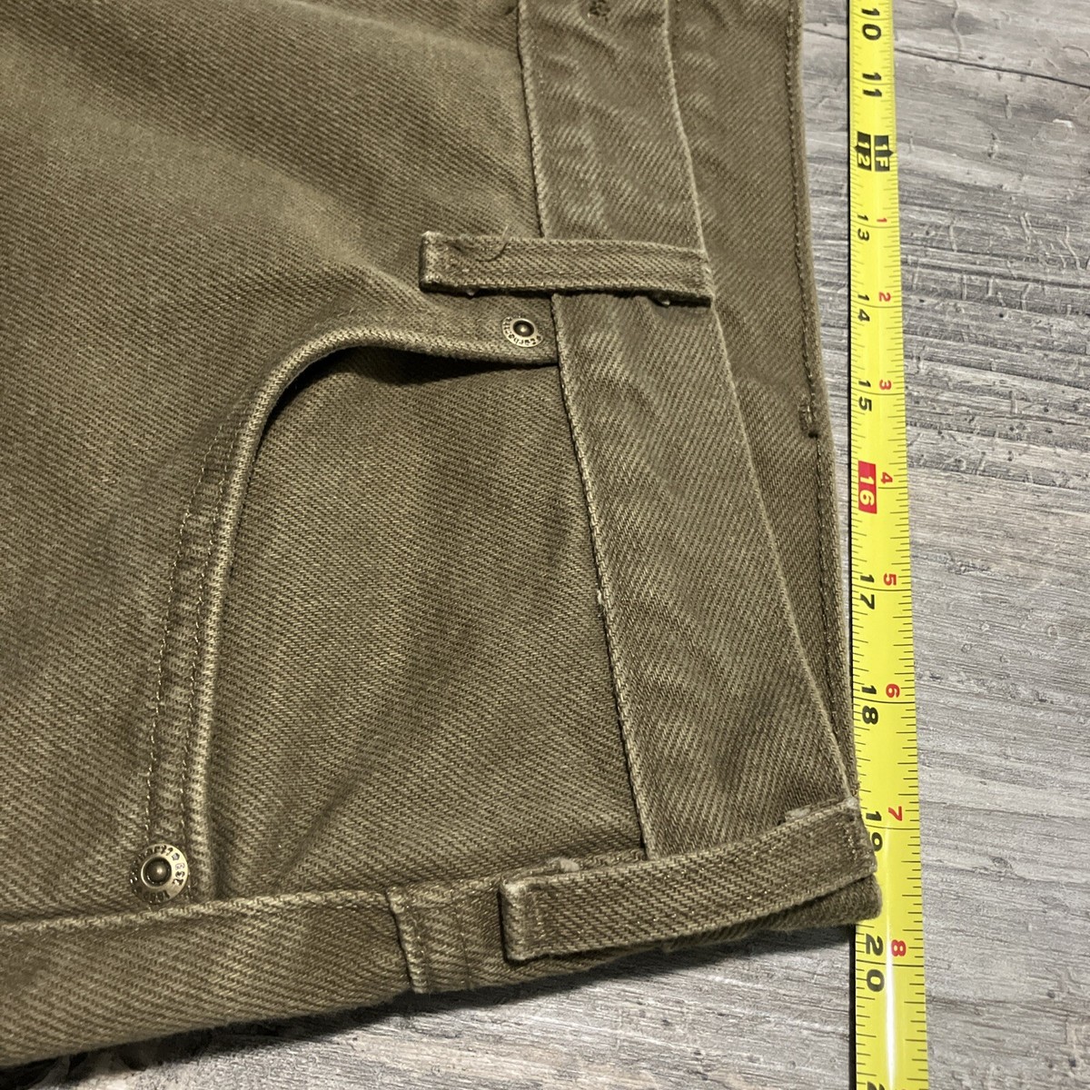Carhartt Men 40x32 B162-BRK Denim Flannel Lined Jeans Pants Vtg  display picture 1