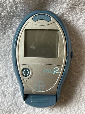 BAYER BREEZE 2 DIABETES BLOOD GLUCOSE METER (NEEDS BATTERIES)