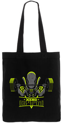 Alien Gym Beutel Biobaumwolle Jutebeutel xenomorph sport fitness lift