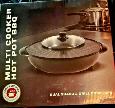 Chef's Counter Multi Cooker Hot Pot BBQ & SHABU / GRILL Cooktops Hot Pot BBQ