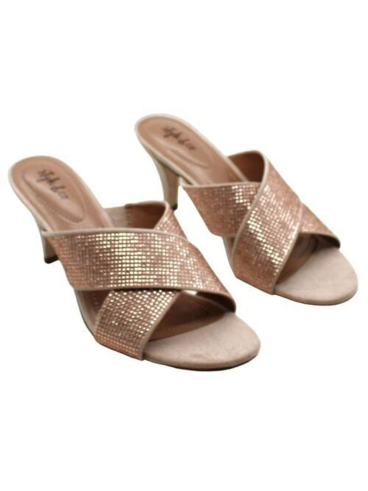 Женские бежевые босоножки Patriciaa с конусообразным носком на каблуке-слипонах STYLE - COMPANY 55 М 4490₽