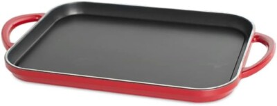 Nordic Ware Pro Cast Traditions Slim Griddle, 17'', Cranberry