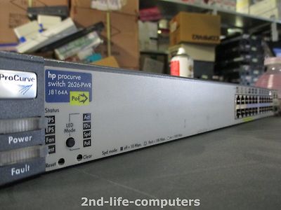 HP 2626-PWR J8164A Procurve Switch 24 10/100 Port PoE SWITCH Power over Ethernet