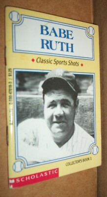 vintage booklet Babe Ruth Classic Sports Shots Collectors Book 1 1993 ...