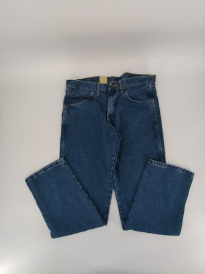 Wrangler Men's Relaxed Fit Jeans Rugged Wear Fits Over Boots Size 33 x 32  Blue