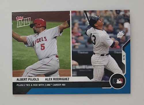 2020 Topps Now 130 Albert Pujols / Alex Rodriguez