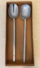 NEW Santa Barbara Design Studio Salad Serving Set Utensils Hammered Finish