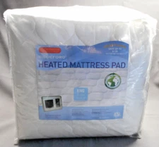Biddeford Quilted Heated Mattress Pad King Size Energy Saving Electric