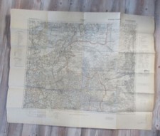 Original alte Wehrmacht Landkarte LINGEN und HOLLAND Nur für den Dienstgebrauch