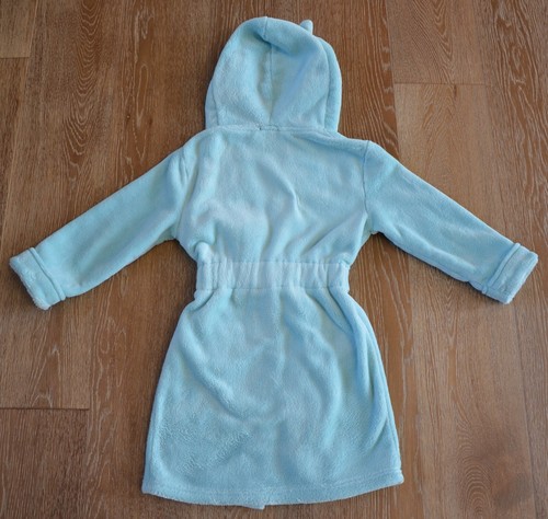 pl sleep Girls Blue Cat Hooded Robe Size 6 EUC - Picture 5 of 5