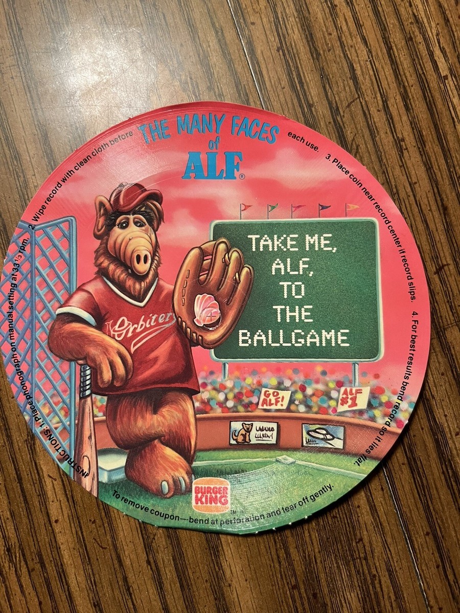 ALF Burger king vintage records アルフ レコード 1988 BURGER KING The MANY FACES of ALF MELMAC ROCK Flexi-Disk
