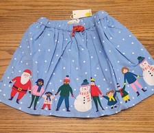 New Mini Boden Christmas carol / singers cord skirt. Size 7-8.
