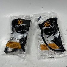 2 Pack KleenGuard NEMESIS 25679 Black Frame Clear Anti-Fog Safety Glasses New